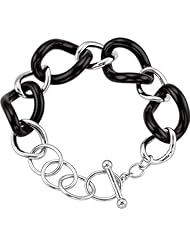 Sterling Silver Onyx Bracelet -- LIFETIME WARRANTY