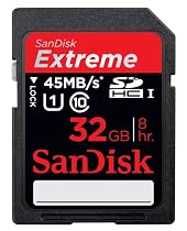 SanDisk Extreme SDHC 32GB Class 10 Speicherkarte