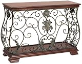 Antique Ironwork and Wood Console Table