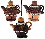 Review Kurt Adler  / Set of 3 Coffee Break Gingerbread Teapot Christmas Ornaments