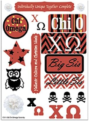 Chi Omega - Craft Stickers