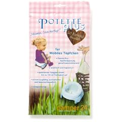 Potette Plus POT-PLU-LIN - Einweg-Einleget�ten f�r mobiles T�pfchen, 10 Einwegt�ten