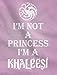 TeeStars Unisex- I'M Not A Princess I'M A Khaleesi Baby Onesie