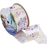 Offray Frozen Craft Ribbon, 1-/2-Inch by 9-Feet, White Elsa