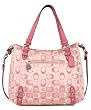 Coach Sateen 3 Color Alexandra Large Convertible Bag 17580 Coral Multi