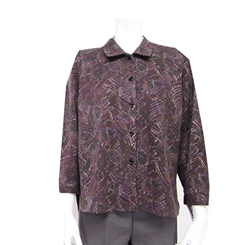 (ノーブランド品) 腰曲がり体型対応 日本製 毛混 シャツ ブラウス