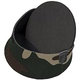 LensCoat Hoodie, Large Front Neoprene Lens Cap Fits Hoods from 4.25 to 4.75, Forest Green Woodland Camo