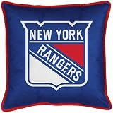 New York Rangers SIDELINES Jersey Material Toss Pillow