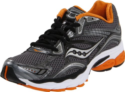 Saucony Men's Progrid Omni 10 Running Shoe,Grey/Orange,7.5 M US