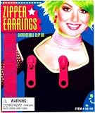 Pink Zipper Earrings Adult
