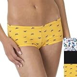 Xhilaration® Boyshort Underwear 3-pk. - Yellow/Multi/Ebony