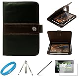 Espresso Brown Leather Jacket Case Executive Transport Case with accessory slots for Blackberry Playbook 7-inch Tablet Compatible with all models (16GB, 32GB, 64GB) + Screen Protector + Transparent aluminum double silver tip of the stylus holder + metal c Espresso Brown Leather Jacket Case Executive Transport Case with accessory slots for Blackberry Playbook 7-inch Tablet Compatible with all models (16GB, 32GB, 64GB) + Screen Protector + Transparent aluminum double silver tip of the stylus holder + metal c