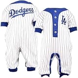 Majestic L.A. Dodgers Infant Royal Blue Pinstripe Coveralls