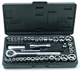 Rolson Tools 36109 40 piece Socket Set 1/4 & 3/8