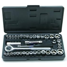 Rolson Tools 36109 40 piece Socket Set 1/4" & 3/8"