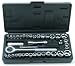 Rolson Tools 36109 40 piece Socket Set 1/4 & 3/8