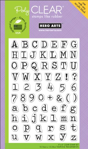 Poly Clear Stamps: Typewriter Letters