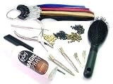 1000 Pcs Micro Rings Beads Locks System For I Shape Keratin Shoelace Stick Tipped Human Hair Extensions Kit.
