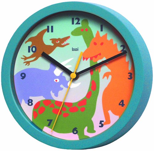 Bai Children Wall Clock, Dinosaurs