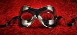 Carneval - Original handmade Venetian mask - Fellini Leather black Erotic Line