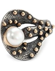 BORA Pearl and Cotton Fields Ring, Size 7