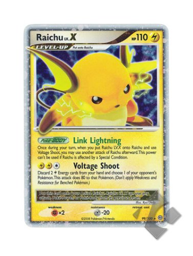 Pokemon Stormfront #99 Raichu LV. X Ultra Rare Holo Card