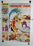  : Vintage 1980 Fantastic Four Coca Cola Coke 80's Marvel Comic Book Superhero Premium Promo Poster:Byrne Art