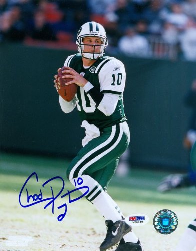 Chad Pennington Autographed New York Jets 8x10 Photo PSA