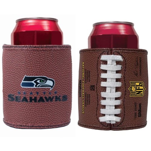 Seattle Seahawks Set Of 2 Football Can Coolers