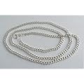 Massive Panzerkette mit 3,5mm Breite - 925 Silber, L�nge frei w�hlbar 38-100cm
