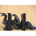 3 teilge Drachen Buchst�tze - Drache Dragon Gothik