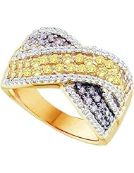 1.32ctw Brown Diamond Fashion Ring 14K Yellow Gold