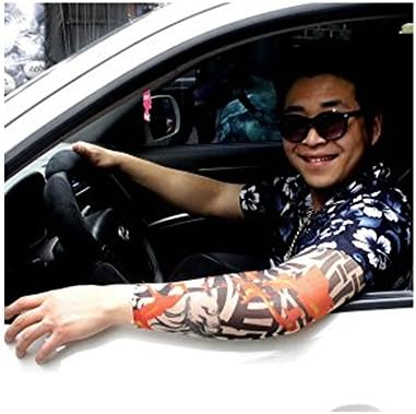 Tattoo Arm Sleeves Tiger Fashion UV Cut Arm Sleeves Free Size