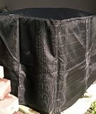 Air Conditioner Cover Winter - 26"x26"x32"ht .....BLACK....and a Custom ht. is available at no extra charge.. The only cover that breathes 100% tight mesh 1mm, and does not trap moisture/like vinyl or plastic. ..."Full 5 year manufacturer's warranty" ...THE COVER WITH THE MOST COVERAGE.