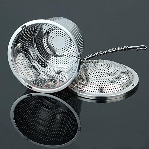 Tea Ball Stainless Steel Ball Tea Strainer Infuser Mesh Filter Loose Tea Leaf Spice Hook Tea Infuser Stainless