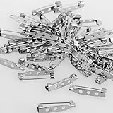 50X Schmucknadel Sicherheitsnadel Metall für Brosche
