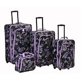 Rockland Luggage Garden 4 Piece Luggage Set, Garden, One Size