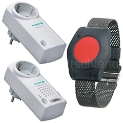 Pflegeruf-Set / Hausnotruf / Senioren-Hausalarm / Senioren-Sicherheitspaket 7 - f�r h�here Reichweiten (mit Funk-Armbandsender und Steckdosen-Empf�nger)