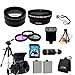 Canon EOS Rebel T3 (1100d) SLR Digital Accessory Package Including 3 Extra Lens, 2x Extended Life Batteries, Ac/dc Rapid Home/car Charger, 16gb Sdhc Memory Card, Digital Flash, Soft Carrying Case, Tripod & Much More