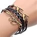 AONIMEI Fashion Lady Strands Suede Rope Bracelet Gift
