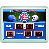 Chicago Cubs Clock and Thermometer Scoreboard
