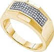 0.20CTW DIAMOND MICRO PAVE MENS BAND Size 10