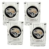 NFL Jacksonville Jaguars Four Piece Square Shot Glass Set