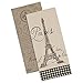 Dish Towels - Set of 2 -Paris,Eiffel Tower, Fleur de Lis, & Postmark Design