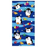 Perky Penguins Beach Towel