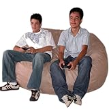5-feet Buckskin Cozy Sac Bean Bag Chair Love Seat