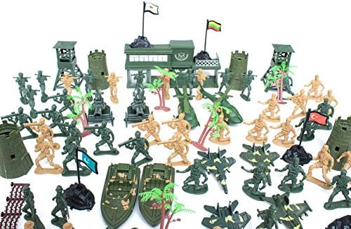 War soldier training base model:Plastic Army Men 6cm Soldier Set 122 PCS