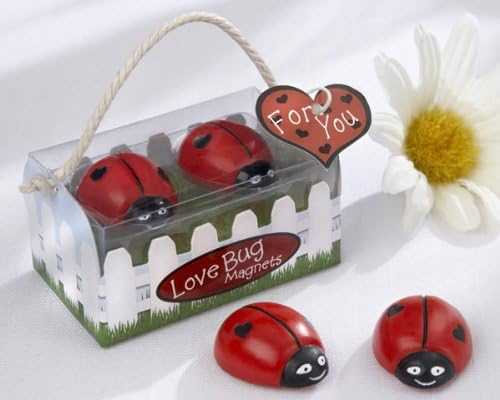 "Love Bug" Ladybug Magnets - Set of 12