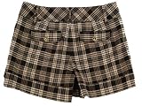 Guess Plain Front Plaid Shorts