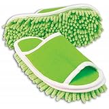 Evriholder Slipper Genie Microfiber Green Cleaning Dusting Mopping Shoes Fits Womens Size 6 to 9